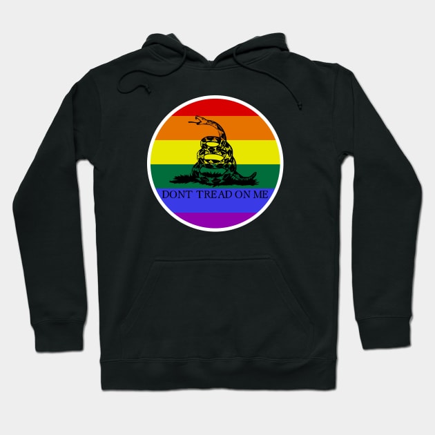 Rainbow Gadsden Flag Hoodie by Shared Reality Shop